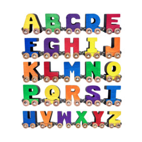 Maple Landmark Wooden Name Train Letters NEW