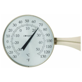 Dial Thermometer Satin Nickel, Large