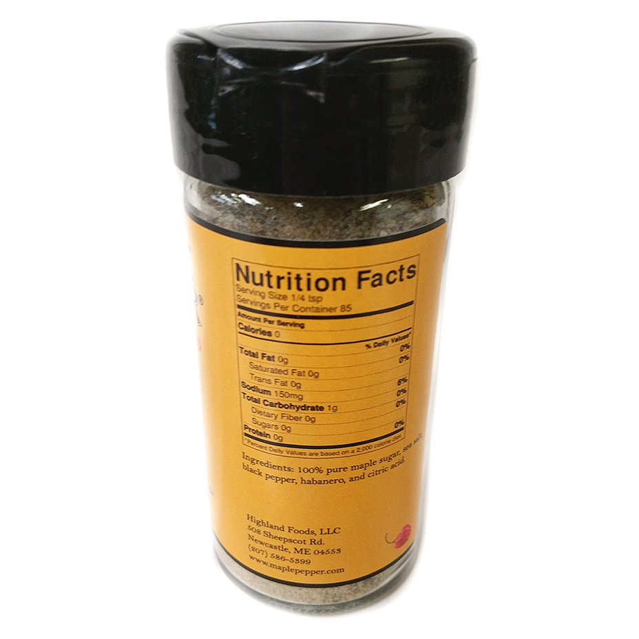 Highland Foods Maple Pepper with Habanero 2.6oz - Image 2