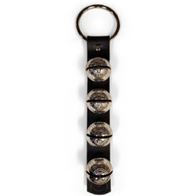 New England Bells TRADITIONAL STRAP BELLS #4 Deepest Tone 4 Bell Strap