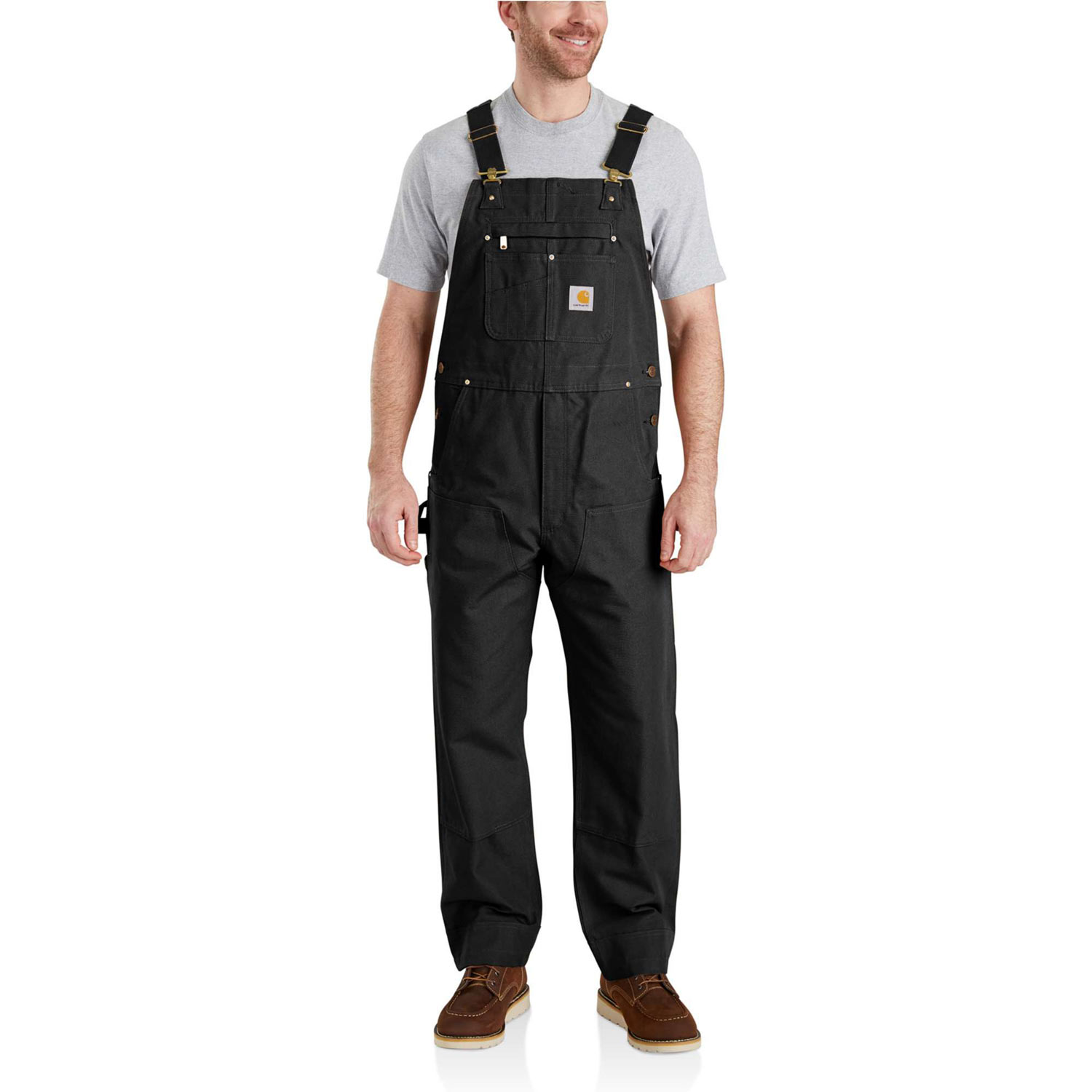 Carhartt ブラック オーバーオール 34×32 Men's Carhartt Bib Overalls - Relaxed Fit - Duck