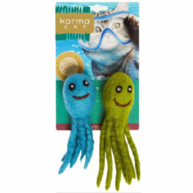 Karma Cat Wool Octopus 2 Pack Cat Toy