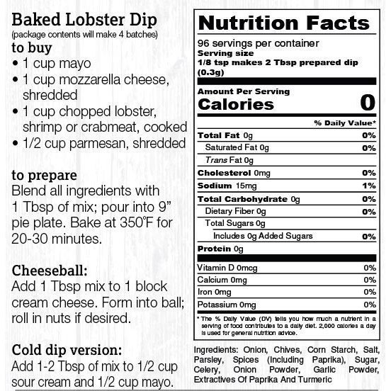 Halladay's Artisan Dip Mix New England Lobster - Image 2