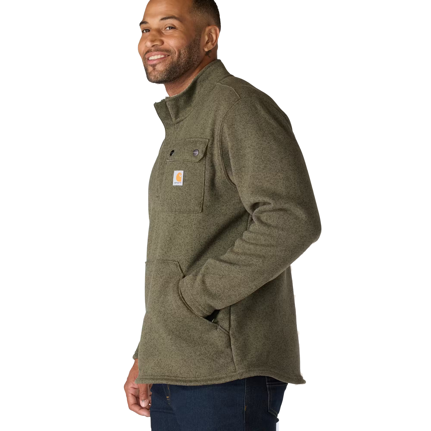 Men's Carhartt Relaxed Fit Midweight Quarter-Zip Pocket Sweater