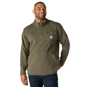 Men's Carhartt Relaxed Fit Midweight Quarter-Zip Pocket Sweater Fleece