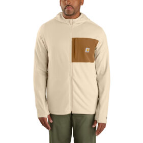Men's Carhartt Force Relaxed Fit Full-Zip Long-Sleeve Hooded T-Shirt