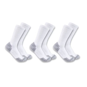 Carhartt Men's Midweight Cotton Blend Crew Sock 3-Pack