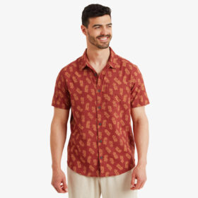 Men's Sherpa Indi Floral Short Sleeve Shirt