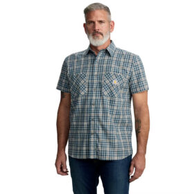 Men's Carhartt Rugged Flex Relaxed Fit Lightweight Short-Sleeve Plaid Shirt
