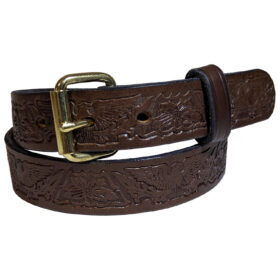 Amish Leather Belt Eagle Slim