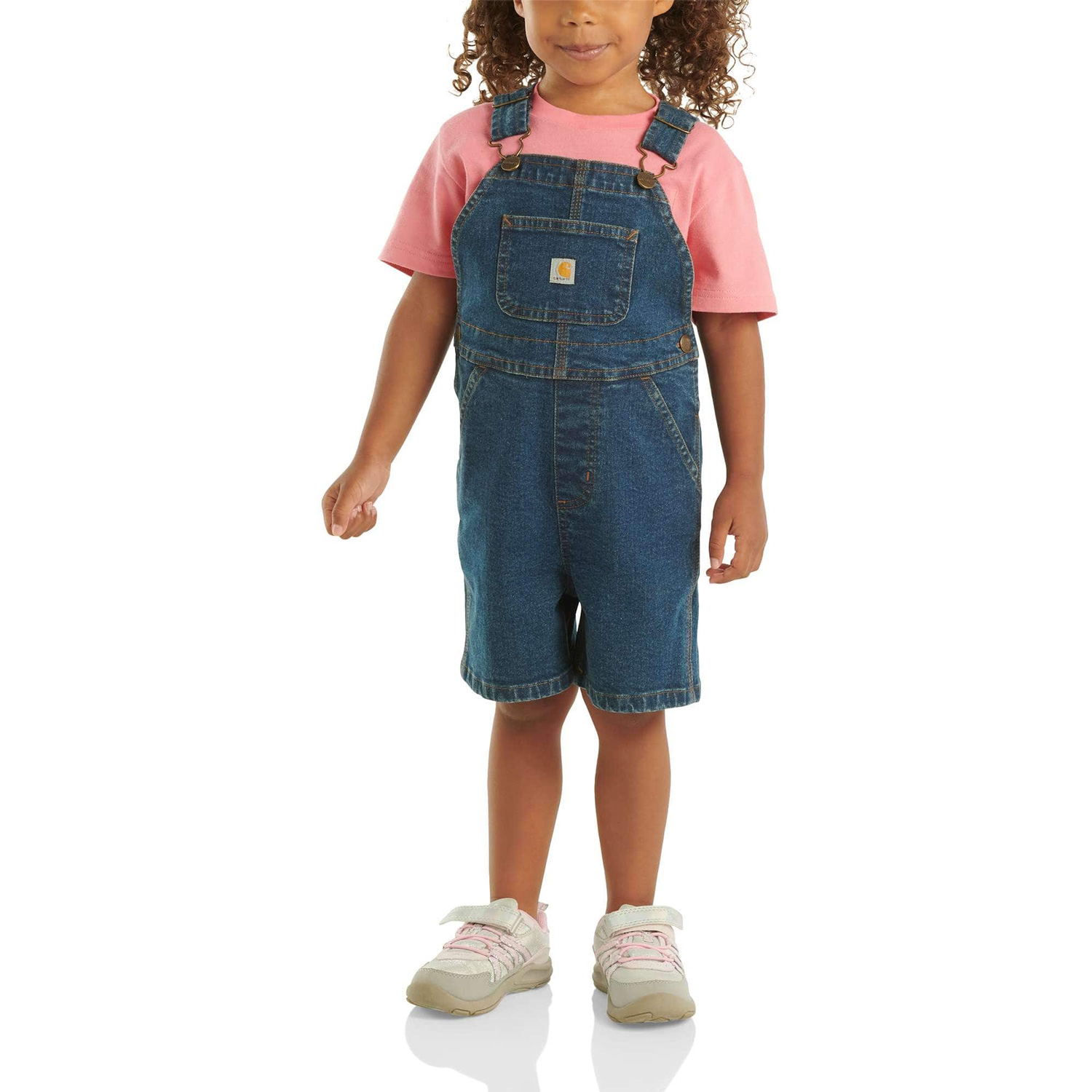 Carhartt Kids' Rugged Flex Loose Fit Denim Shortall Infant/Toddler - Image 2