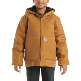 Carhartt Boys' Flannel Quilt Lined Active Jac