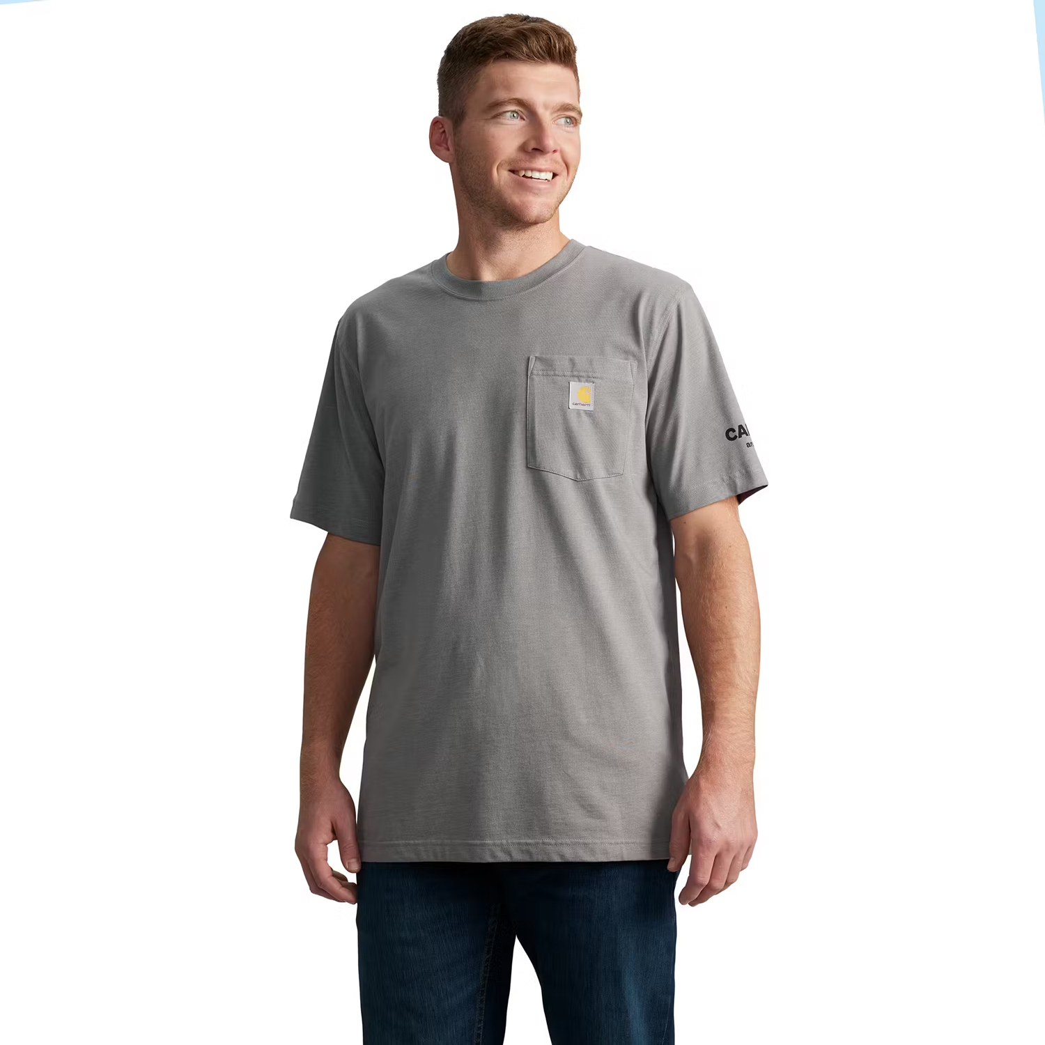 Men's Carhartt Relaxed Fit Lightweight Short-Sleeve Pocket Street Car Graphic T-Shirt - Image 3