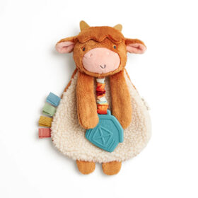 Itzy Ritzy Wyatt the Highland Cow Itzy Lovey Plush and Teether Toy