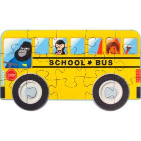 Maple Landmark School Bus Jigsaw Puzzle