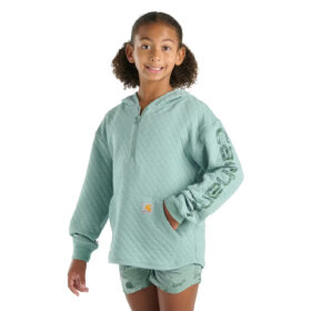 Carhartt Girls' Long Sleeve Quilted Graphic Sweatshirt