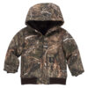 Carhartt Toddler Boys Canvas Insulated Hooded Camo Active Jac