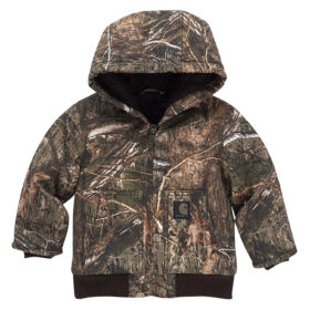 Carhartt Toddler Boys Canvas Insulated Hooded Camo Active Jac