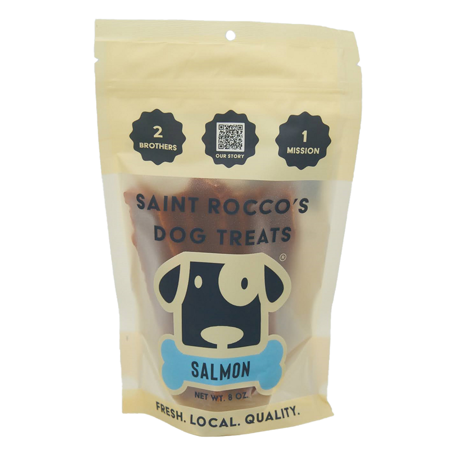 Saint Rocco's Salmon Dog Treats 8oz