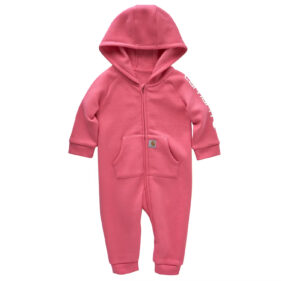 Carhartt Girls' Fleece Hooded Coverall Infant/Toddler