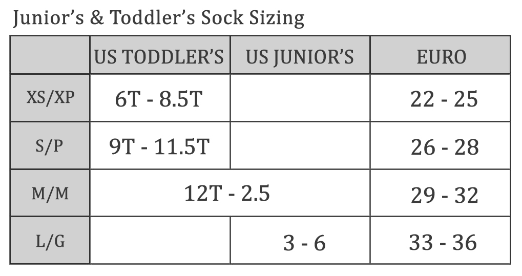 Carhartt Kids Sock Sizing