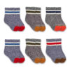 Carhartt Kids' Midweight Camp Crew Sock 6 Pack Toddler