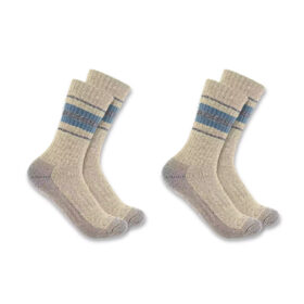 Carhartt Women's Heavyweight Synthetic-Wool Blend Crew Sock 2-Pack