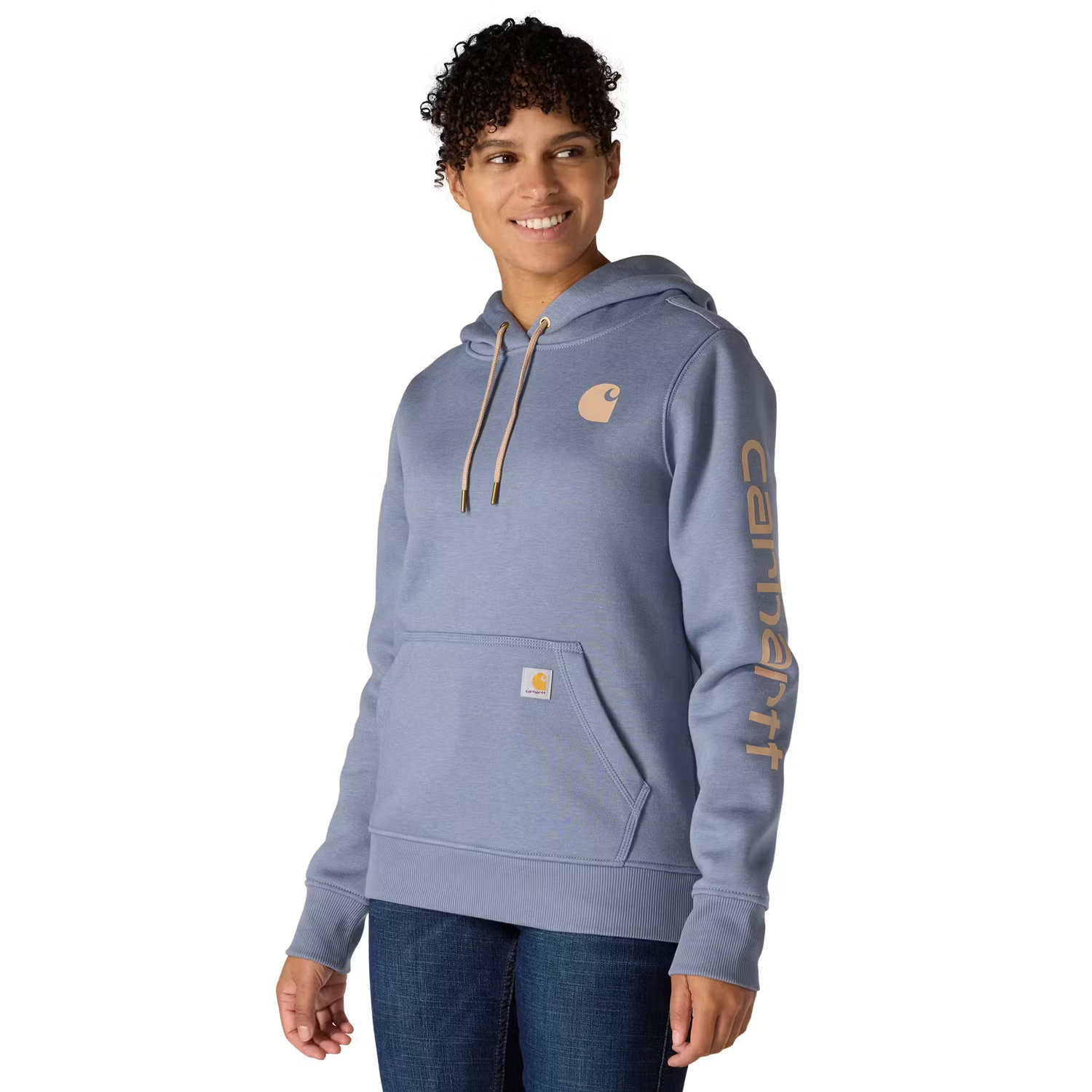 Women's Carhartt Relaxed Fit Midweight Logo Sleeve Graphic Hoodie