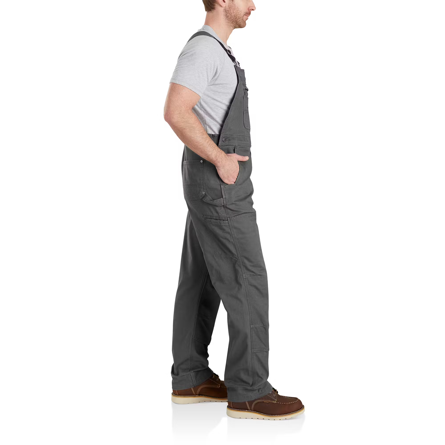 Men's Carhartt Rugged Flex Relaxed Fit Canvas Bib Overall - Image 3
