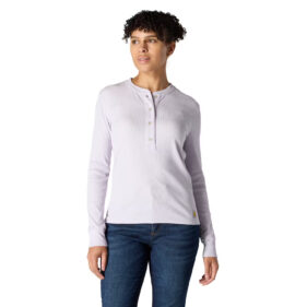 Women's Carhartt TENCEL Fiber Series Relaxed Fit Long-Sleeve Ribbed Henley Shirt