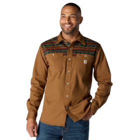 Men's Carhartt Montana Rugged Flex™ Relaxed Fit Corduroy Long-Sleeve Shirt