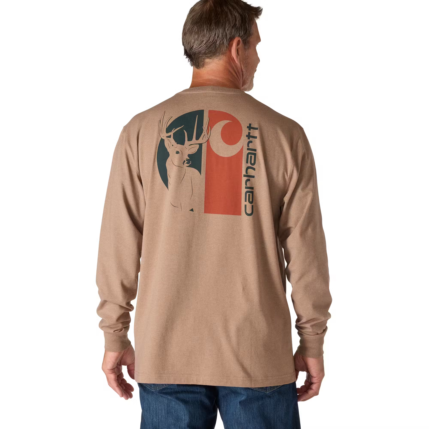 Men's Carhartt Loose Fit Heavyweight Long-Sleeve Pocket Deer