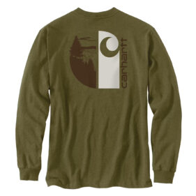 Men's Carhartt Loose Fit Heavyweight Long-Sleeve Pocket Outdoor Graphic T-Shirt