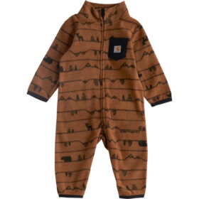 Carhartt Kids' Long Sleeve Printed Zip-Front Coverall Infant