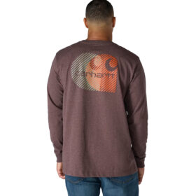 Men's Carhartt Relaxed Fit Heavyweight Long-Sleeve Pocket C Graphic T-Shirt