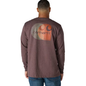 Men's Carhartt Relaxed Fit Heavyweight Long-Sleeve Pocket C Graphic T-Shirt