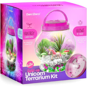 Dan & Darci Light-Up Unicorn Terrarium Kit For Kids