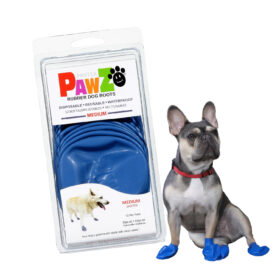 Pawz Rubber Dog Boots Blue Medium