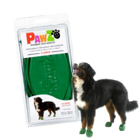 Pawz Rubber Dog Boots Green Extra Large
