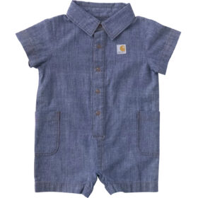 Carhartt Boys' Short Sleeve Chambray Romper (Baby)