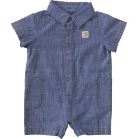 Carhartt Boys' Short Sleeve Chambray Romper (Baby)
