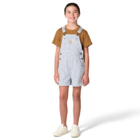 Carhartt Girls' Twill Stripe Shortall (Child)