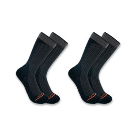 Carhartt Men's Lightweight Durable Crew Sock 2-Pack