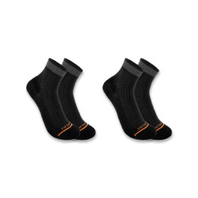 Carhartt Men's Lightweight Durable Quarter Sock 2-Pack