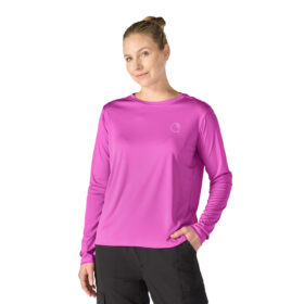 Women's Carhartt Force Sun Defender™ Relaxed Long-Sleeve Logo T-Shirt