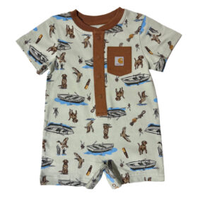 Carhartt Boys' Short-Sleeve Outdoor Romper (Baby)