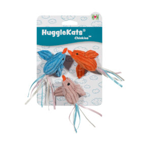 HuggleKats Chickies Cat Toys, 3 Pack