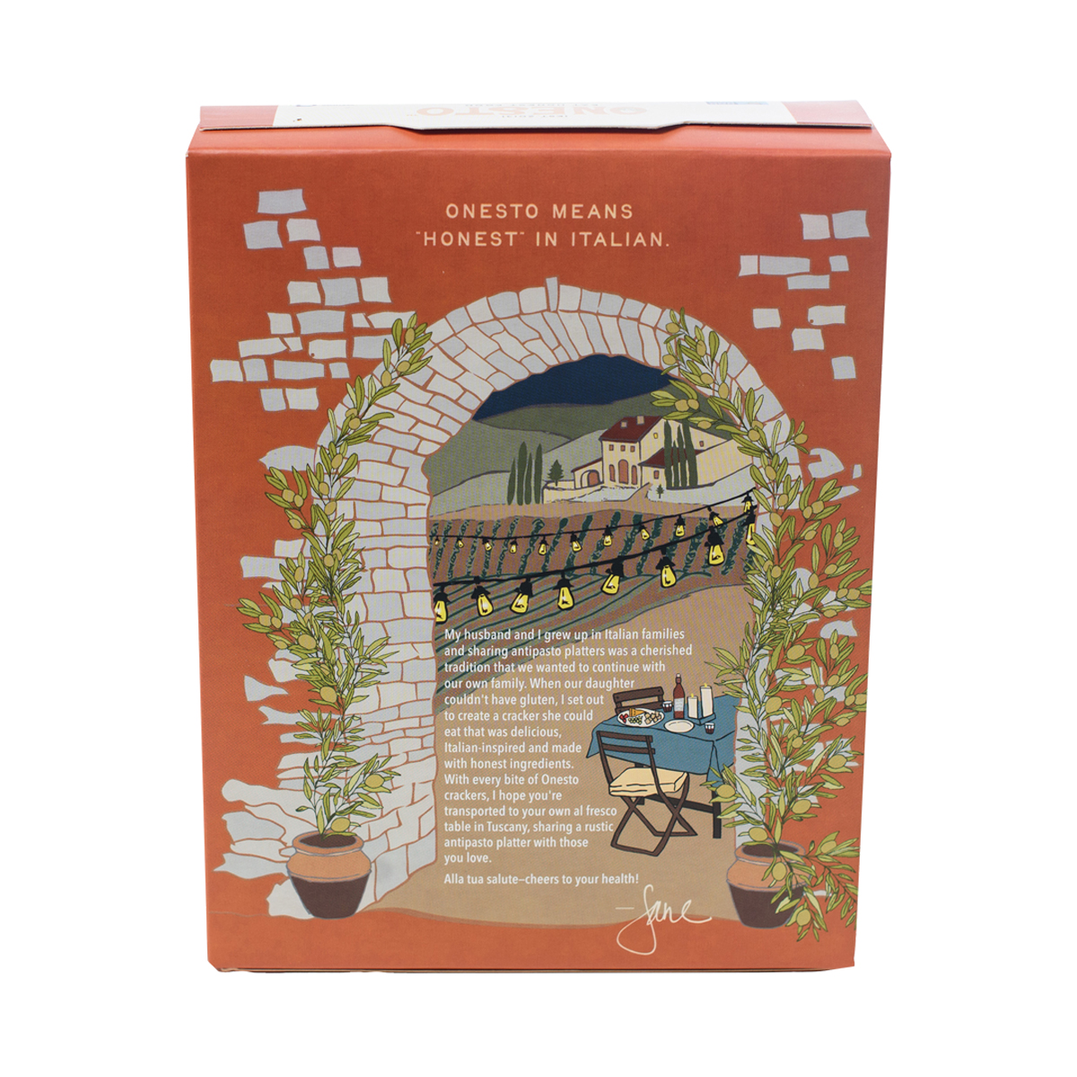 Onesto Gluten-Free Everything Crackers - Image 2
