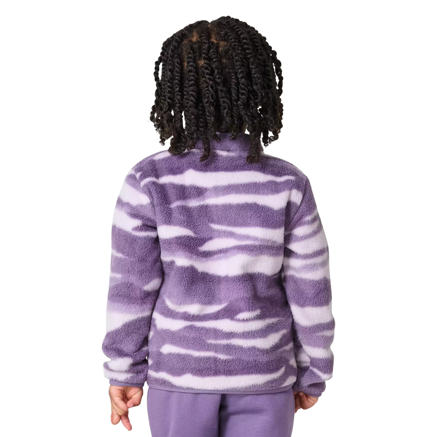 Carhartt Girls' Long Sleeve Fleece Quarter-Snap Printed Sweatshirt (Toddler/Child/Youth) - Image 2