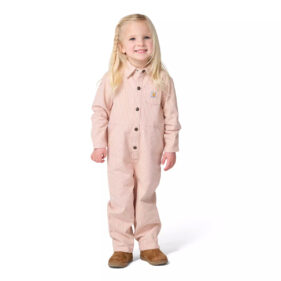 Carhartt Kids' Long Sleeve Snap-Front Twill Stripe Coverall (Baby/Toddler)